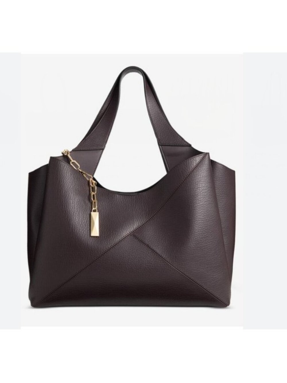 INC International Concepts Lydiah women's large tote bag - Chocolate Brown